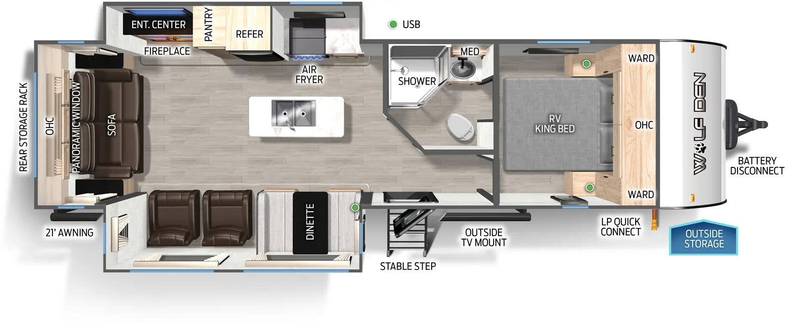 Cherokee Black Label 273XLKBL Floorplan